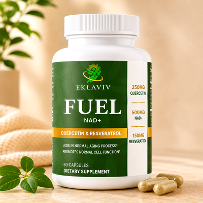 EKLAVIV Fuel NAD+ capsules bottle