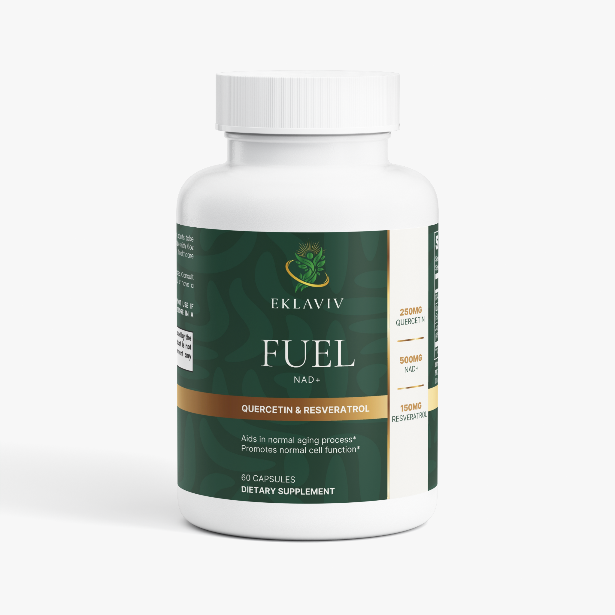 EKLAVIV Fuel NAD+ capsules bottle