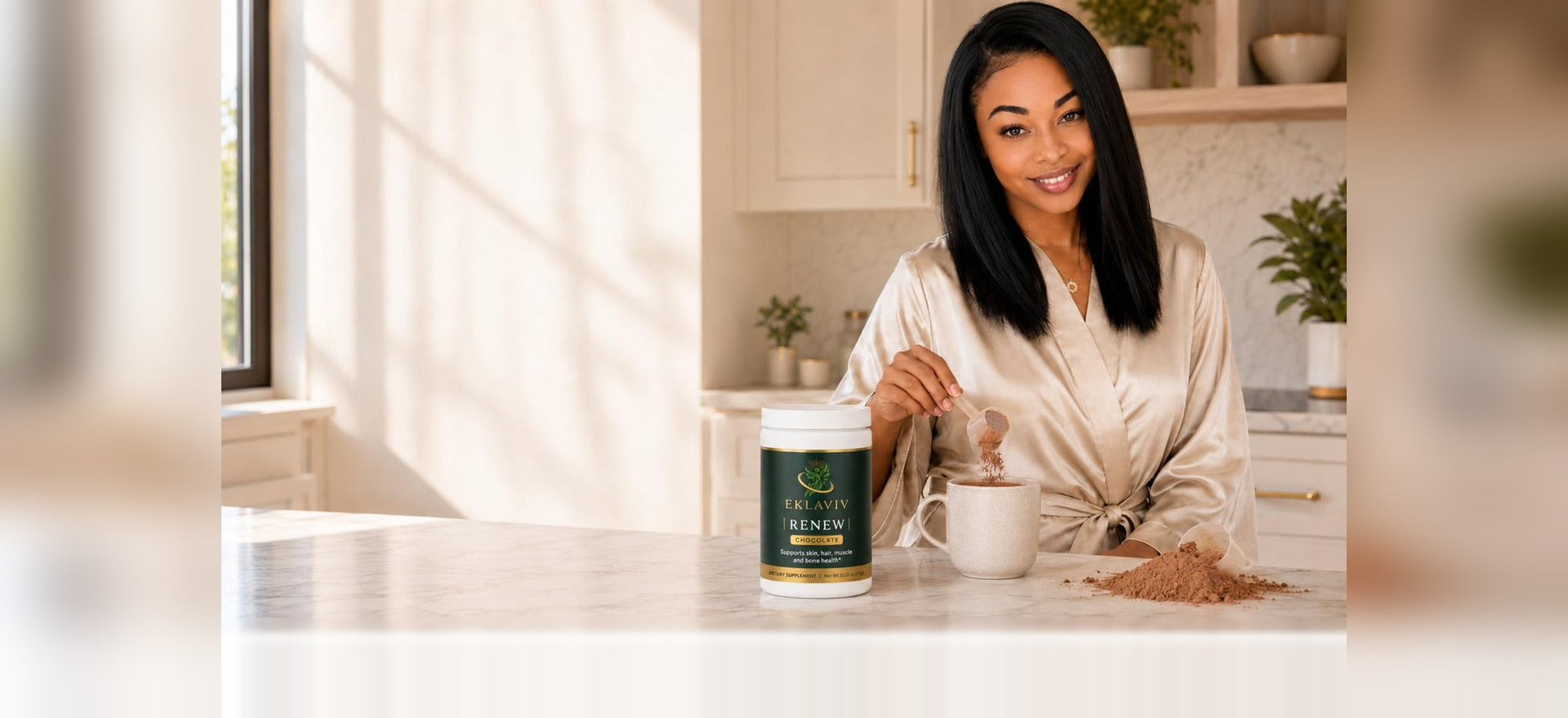 EKLAVIV Renew Chocolate collagen routine